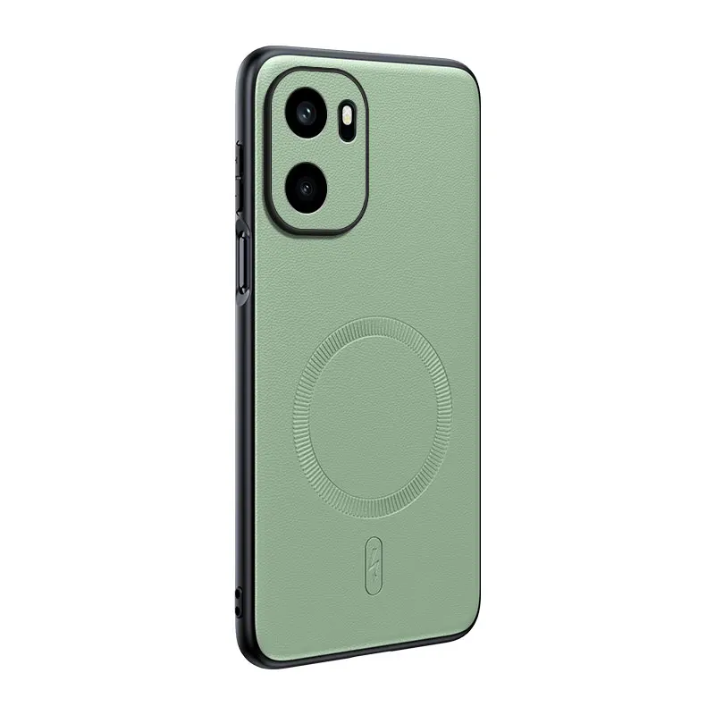 Für OnePlus Ace 6: Magnetische Lederhülle mit Schutzfunktion, Anti-Fingerabdruck, rutschfest, aus PC+TPU. – Detail 3