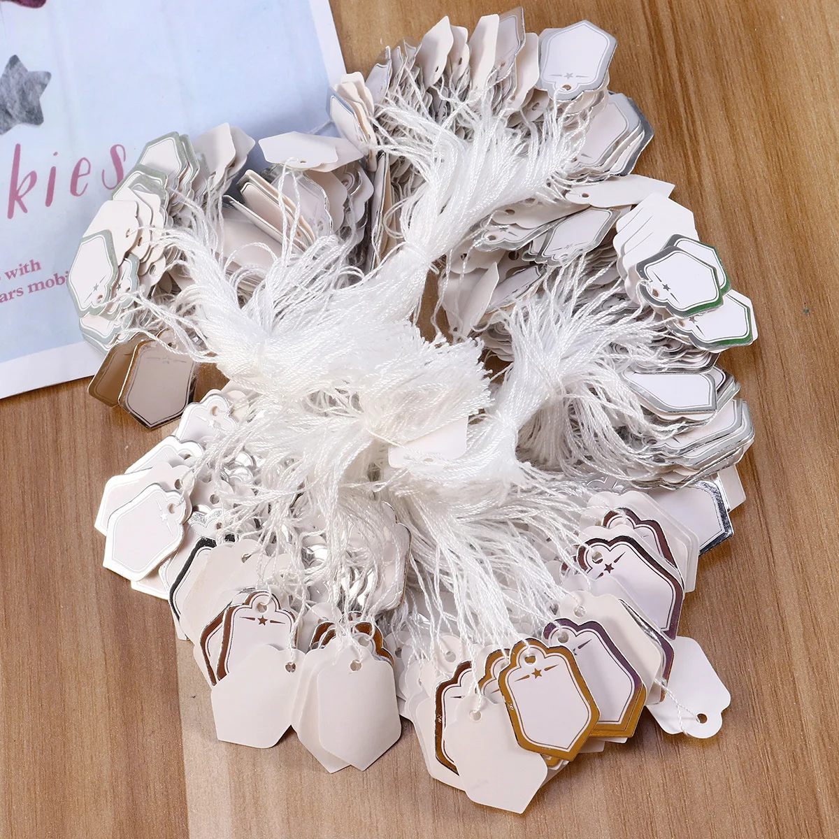 

500pcs For Jewelry Label Display Gift Tag Wedding Favor Craft Decoration Ring Price Tag Bracelet Earrings Jewelry