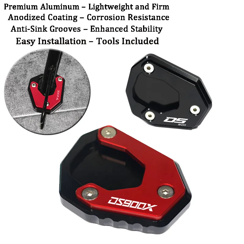 Nuevo para Loncin Voge DS525X DS900X DSX 525 900 DSX 900 2023-2024 accesorios de motocicleta CNC soporte lateral placa ampliada