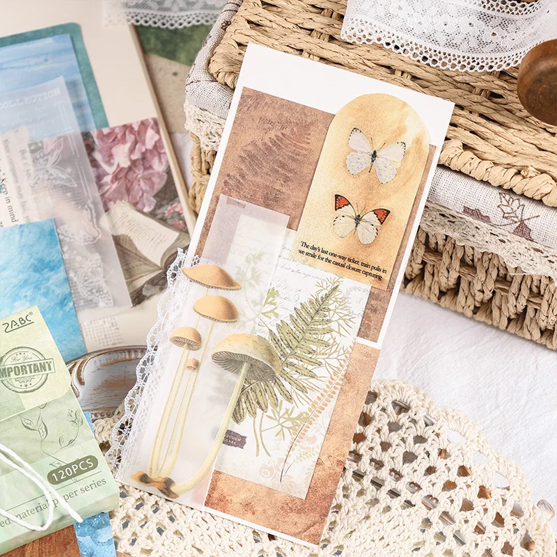 Retro Paper Message Memo Pad, The Wind Runin Mid Summer Series, Lote 6 Pc