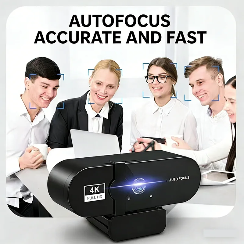 

Новая 4K веб-камера 1080P/2K Full HD с микрофоном, 30 кадров/с, USB, для автофокусировки, для ПК и ноутбуков, для видеосъемки