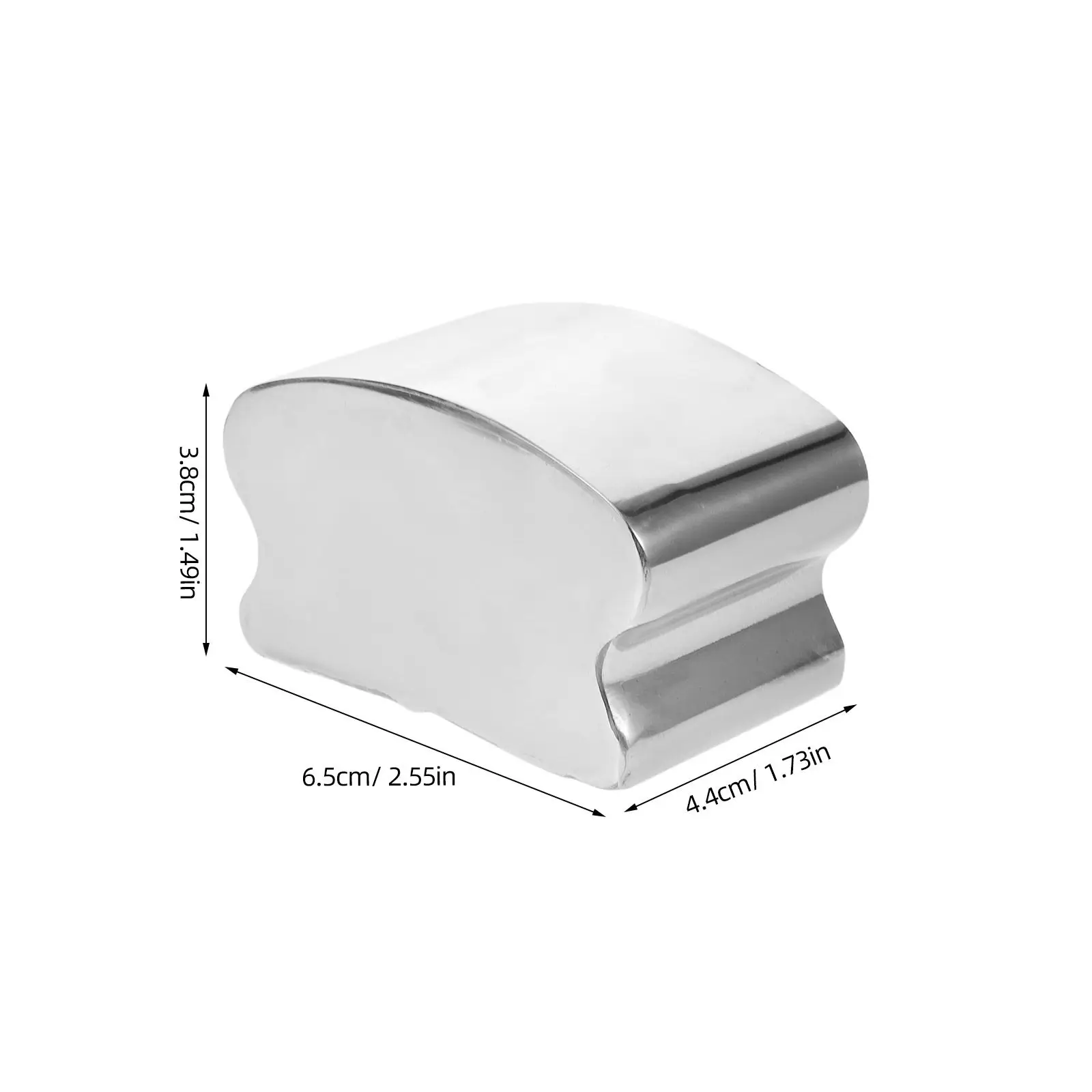 4Pcs Handrail End Covers Stainless Steel Flat Top Rail Compatible Decorative Stair Banister Caps Sealing Cover for Home Office