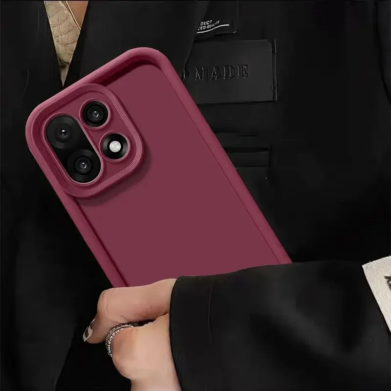 حافظة بسيطة بلون واحد لهاتف Oneplus 15 13 13T 12 12R 11 11R 10R 8T NORD CE 6 5 2 3 4 LITE 5G NORD 5 غطاء سيليكون مقاوم للصدمات #2