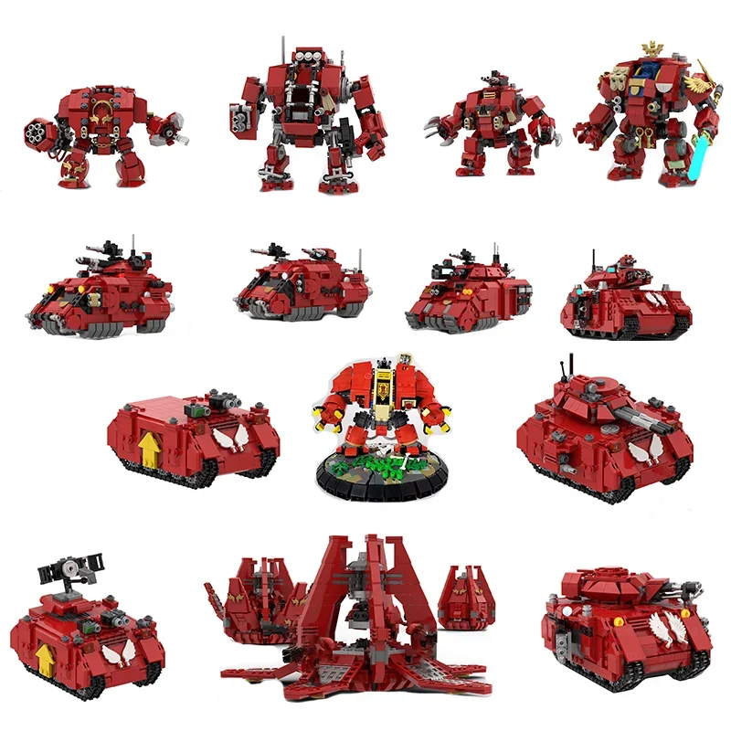 Popular Games Model Moc Building Bricks Hammer Battle Mech Collection Technology Modular Blocks Gift Christmas Toys DIY Sets II