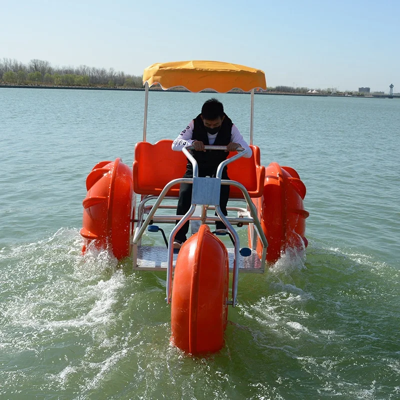 新型3輪大型水陸両用ペダルボート、水上三輪車、水上ペダルバイクが売れています