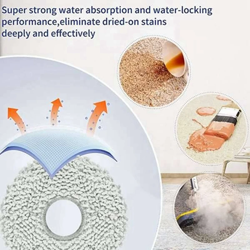 Replacement Parts for X5 PRO Omni Robot Vacuum Cleaner Roller Side Brush HEPA Filter Mop Pad Dust Bag-DTB3
