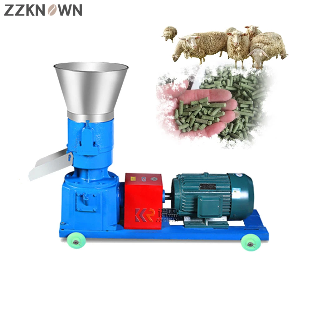 2023 Goat Broiler Chicken Feed Pellet Machine Mill Extruder Cow Bird Pet Feeding Food Pelletizer Machine for Animal Feeds