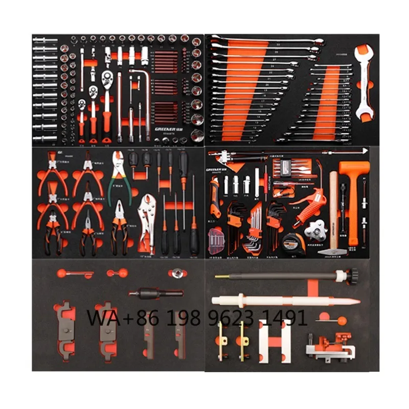 

Heavy duty automotive hardware tools, complete car repair kit, durable workshop equipment for general auto maintenance