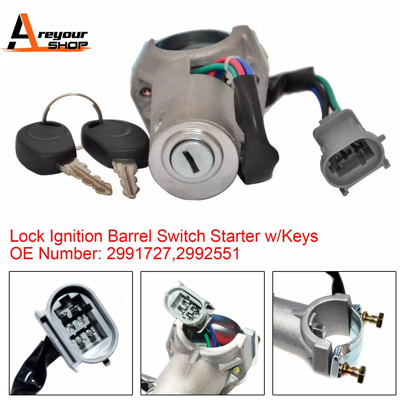 Bloqueo de arranque del interruptor del cilindro de encendido con llaves 2991727 para Iveco Daily Mk3 1999 2000 2001 2002 2003 2004 2005 2006