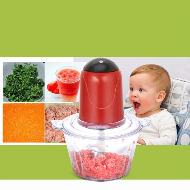 Food Processor with Glass Bowl Powerful Motor and 4 Sharps Blade Great for Chopping Meat and Veggies Meat Grinder Dropshipping