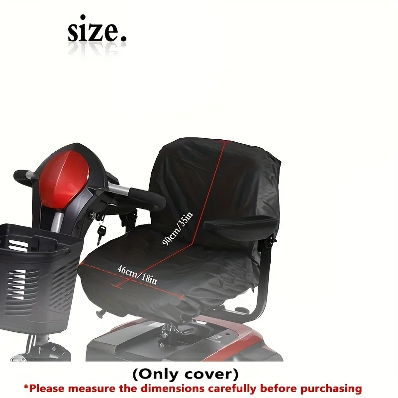 Disabled Electric Wheelchair Dustproof Cover, Waterproof Design Elderly Specific, Includes Seat Protector Layer