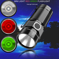 Mini flashlight USB charging 16340 battery with pen holder portable multi-functional waterproof aluminum alloy flashlight