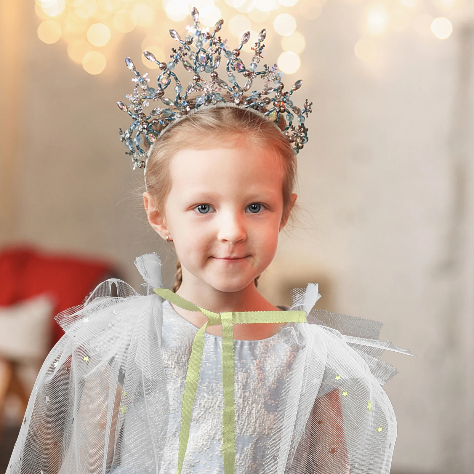 

Kids White Cloak Cosplay Party Gauze Birthday Costume Children Cape Masquerade Costume Decorative Cape Comfortable Breathable
