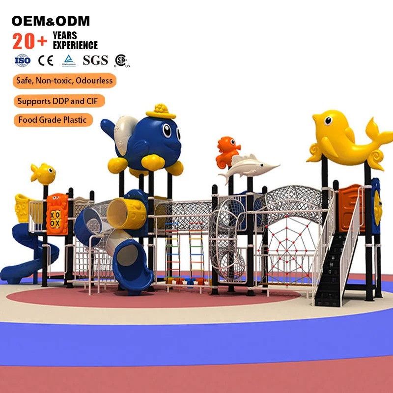 Centro de Actividades y Aventuras con Acolchado de Seguridad de Plástico Resistente a Impactos 2026, para Parques, Jardines de Infancia, Escuelas y Jardines