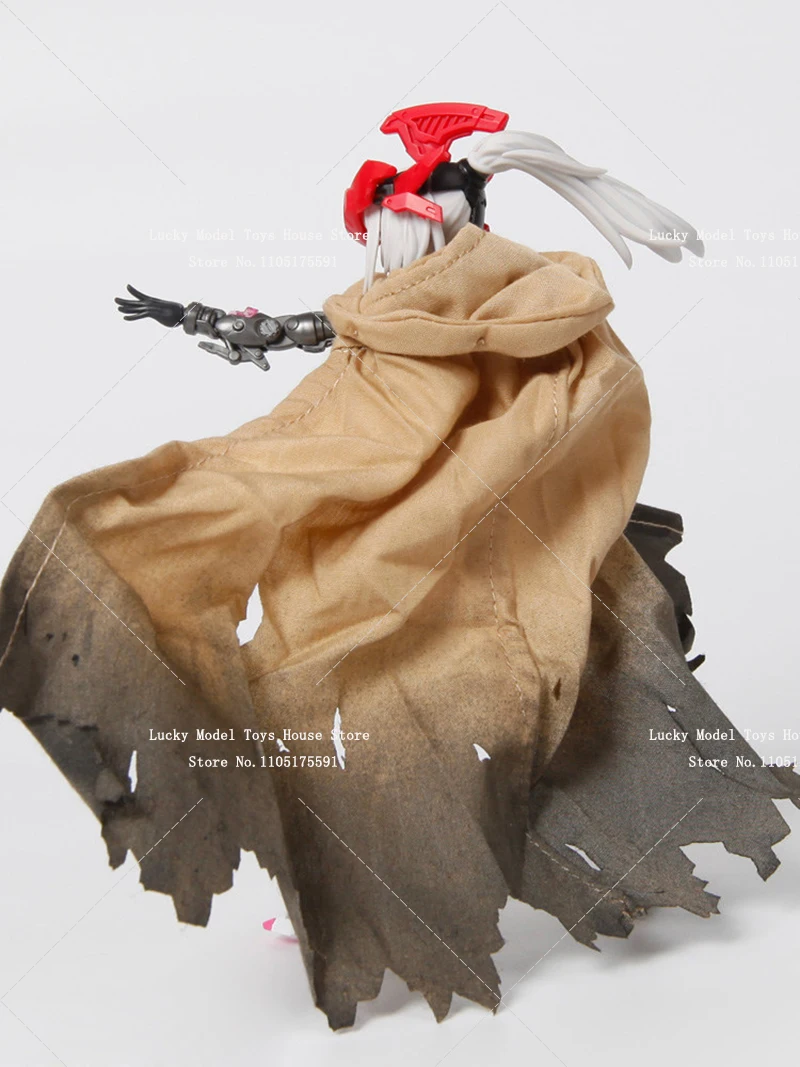 

Масштабная модель 1/12: Женская одежда в стиле мобильного костюма, пустынно-желтая, с рваными элементами и дырками, худи и накидка, аксессуар для 6-дюймовых фигурок женщин-солдат, для декора.