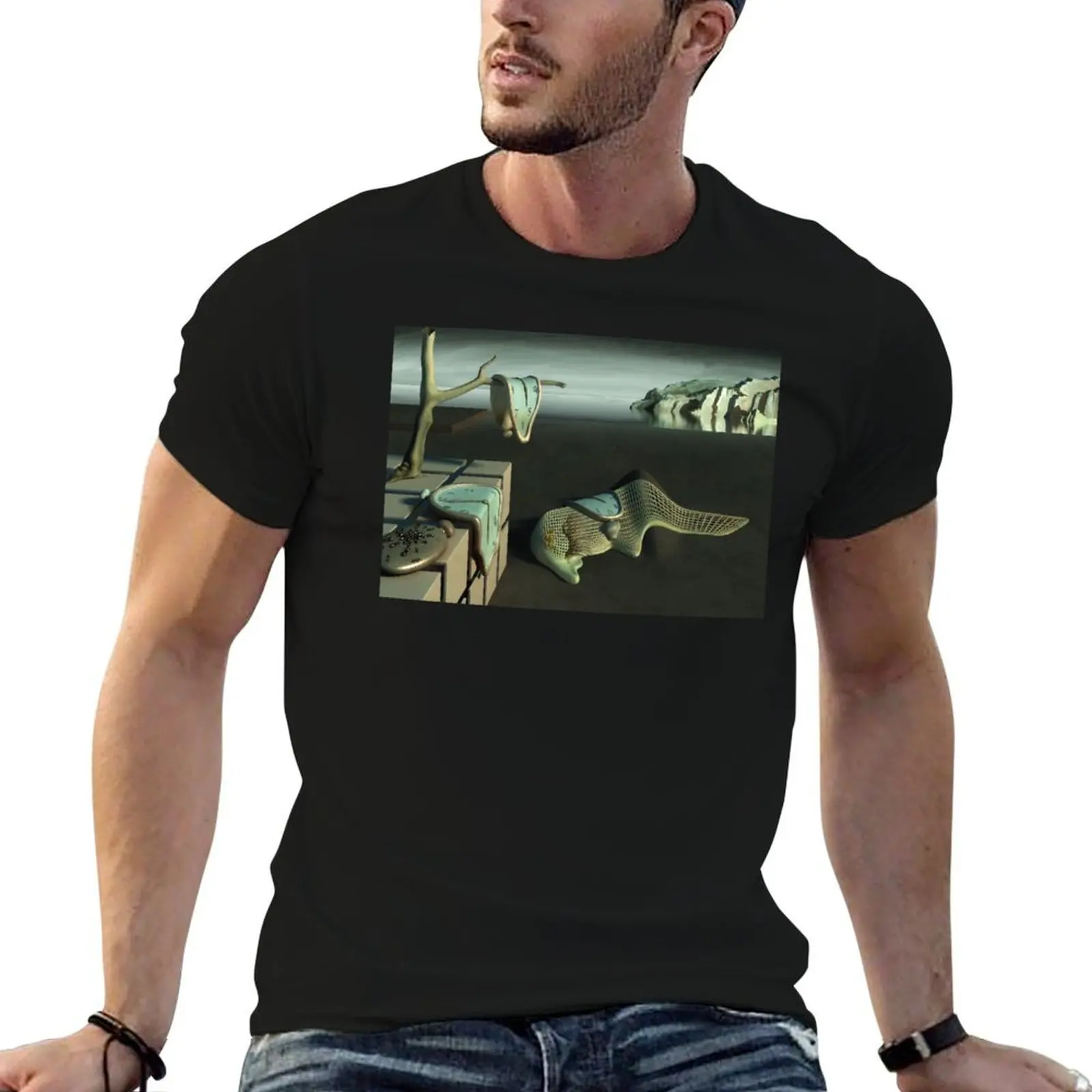 T-shirt à manches courtes coupe décontractée Persistence of Memory V2