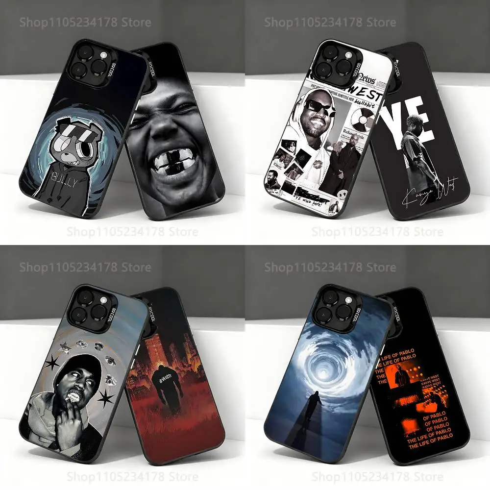 

Kanye W-West B-Bully Phone Case For iPhone 17,16,15,14,13,12,11,Pro,XS,Max,Plus,Mini,SE4,E Black Matte Shockproof Cover