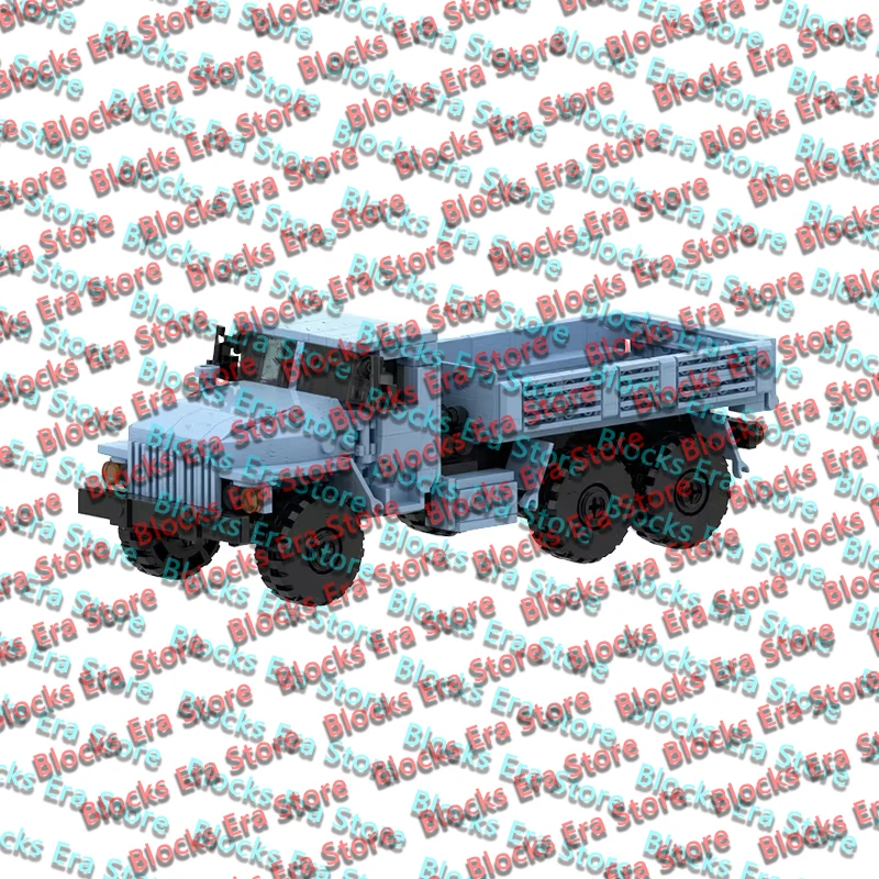 QWERT Military Transport Truck Model MOC Building Bricks War Equipment Style Modular Technology Gifts Holiday Assemble Toys Suit