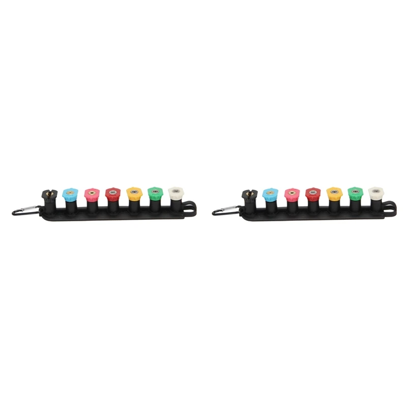 

Pressure Washer Nozzle Tips Set With Nozzle Holder, 14 Spray Nozzle Tips, 1/4 Inch Quick Connect, 4000 PSI