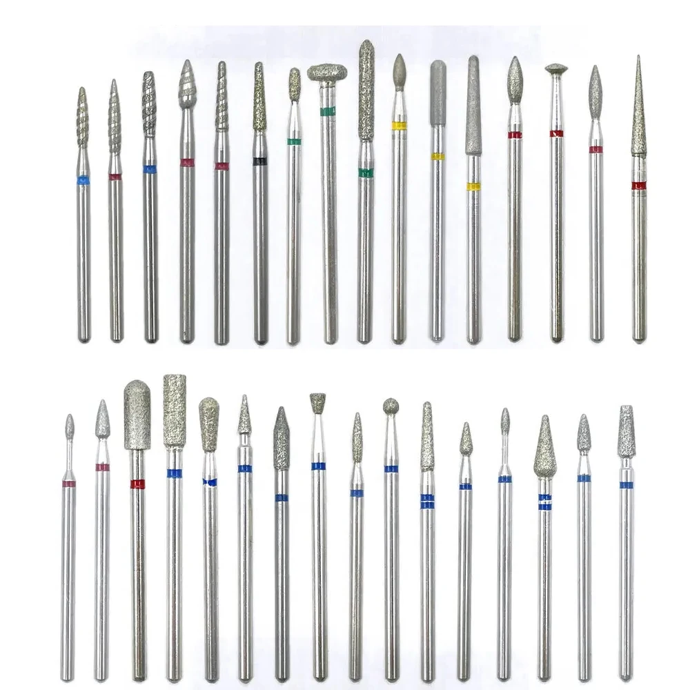 

Cuticle Drill Bit Pro Diamond Nail Bits for Salon Manicure Nail Tools Acrylic Professional Nail Bits Remove Gel