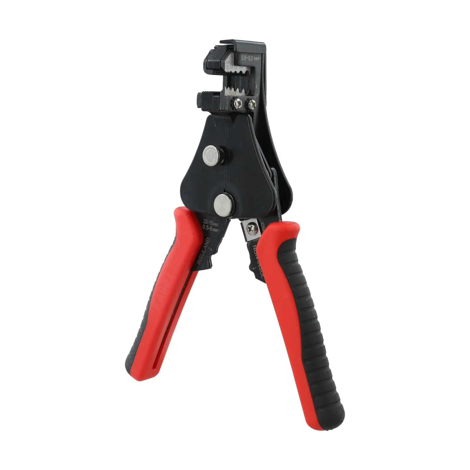 Ergonomic Handle Wire Stripper Tool Electrician Supplies Alloy Steel Construction Thumbwheel Tension Control For Electrical Work