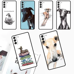 Galgo Greyhound Dog Cover For Samsung Galaxy S23 Ultra S8 S9 S10 S22 Plus S20 S21 FE Note 10 20 S24 Ultra Case