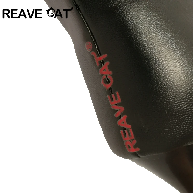 REAVE CAT Big size 31-46 Autumn Hot sale Women\'s shoes Knee boots Platform High heels shoes Fashion Female mujer QH3242