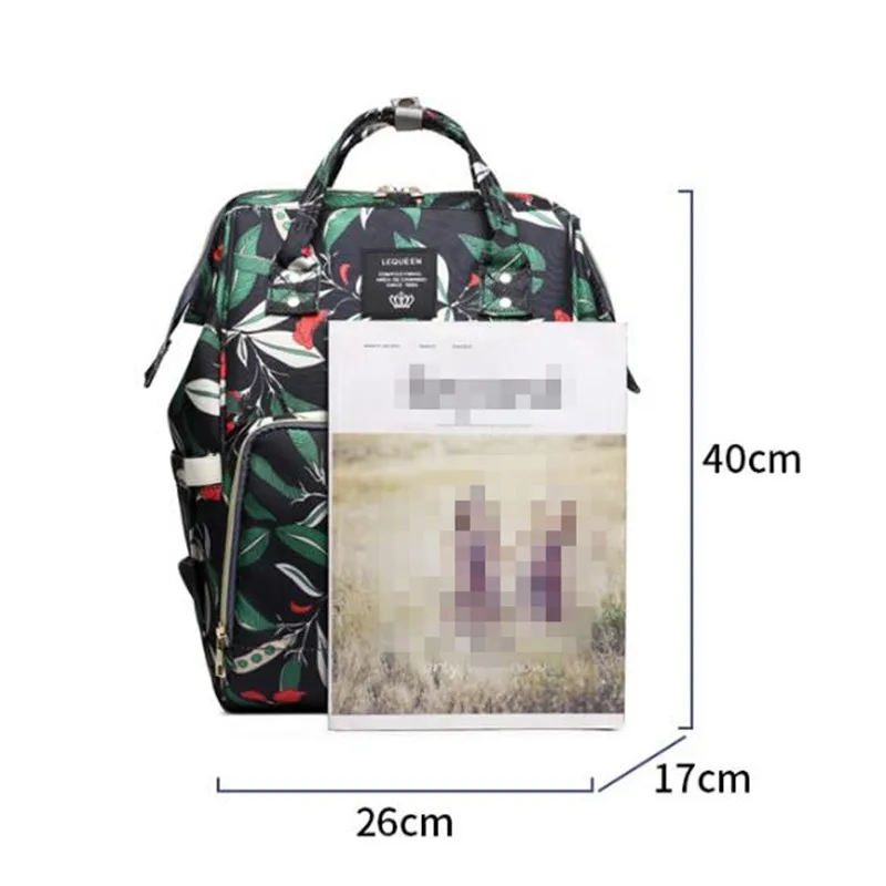 LEQUEEN Newest Diaper Bag Baby Care Large Capacity Mom Backpack Mummy Maternity Wet Bag Waterproof Baby Bag Drop Shipping