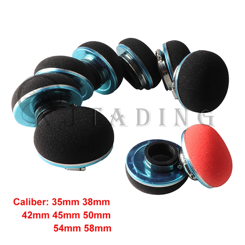 The New Universal 35/38/42/45/50/54/58MM Stright Foam Air Filter Sponge Cleaner For Motorcycle Scooter ATV Quad Bike Engine