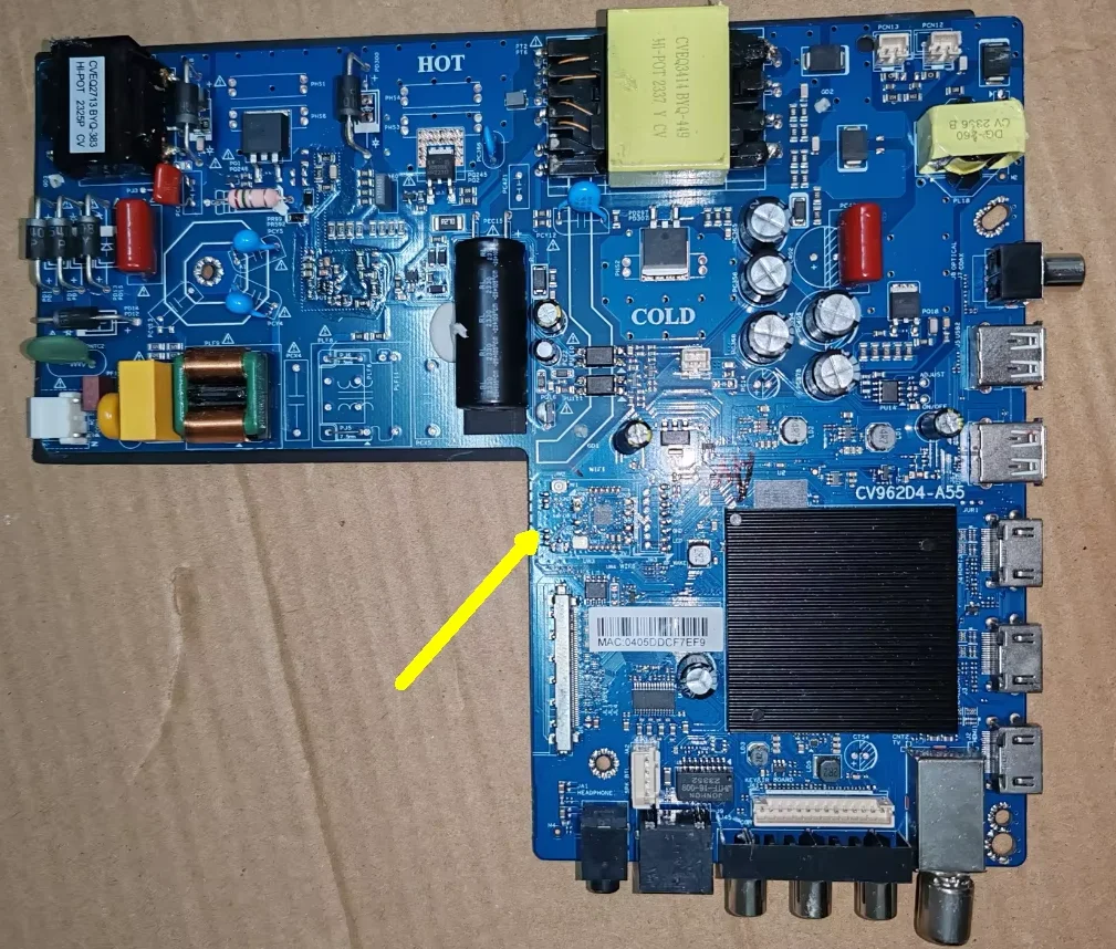 

Материнская плата для 4K WiFi-телевизора CV962D4-A55, реальное фото, протестировано, 1.5G+8G1, 20-135В, 590мА