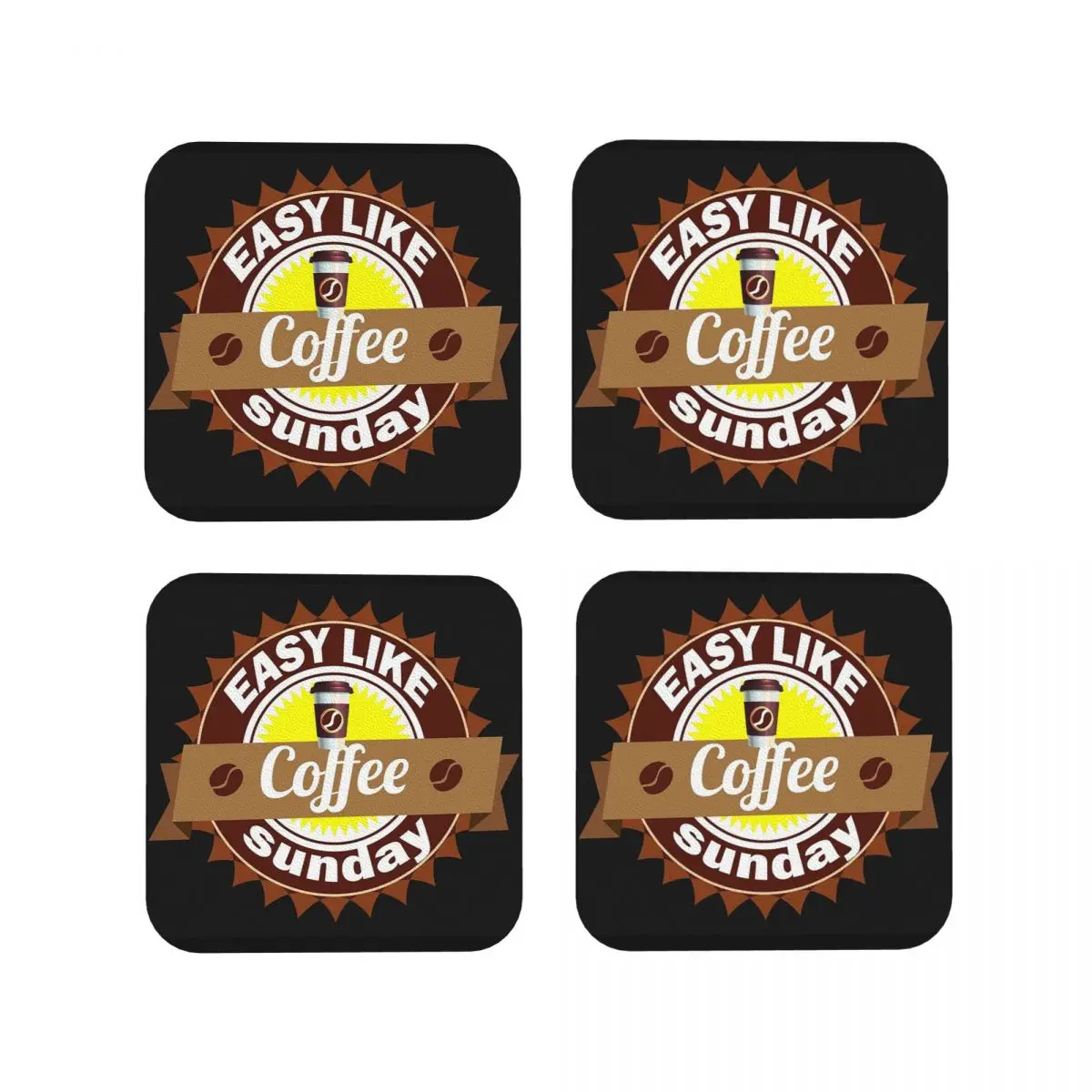 

Кофейные художественные подставки, кухонные салфетки, изоляционные чашки, кофейные коврики для декора, домашняя посуда, подушечки, набор из 4 шт.