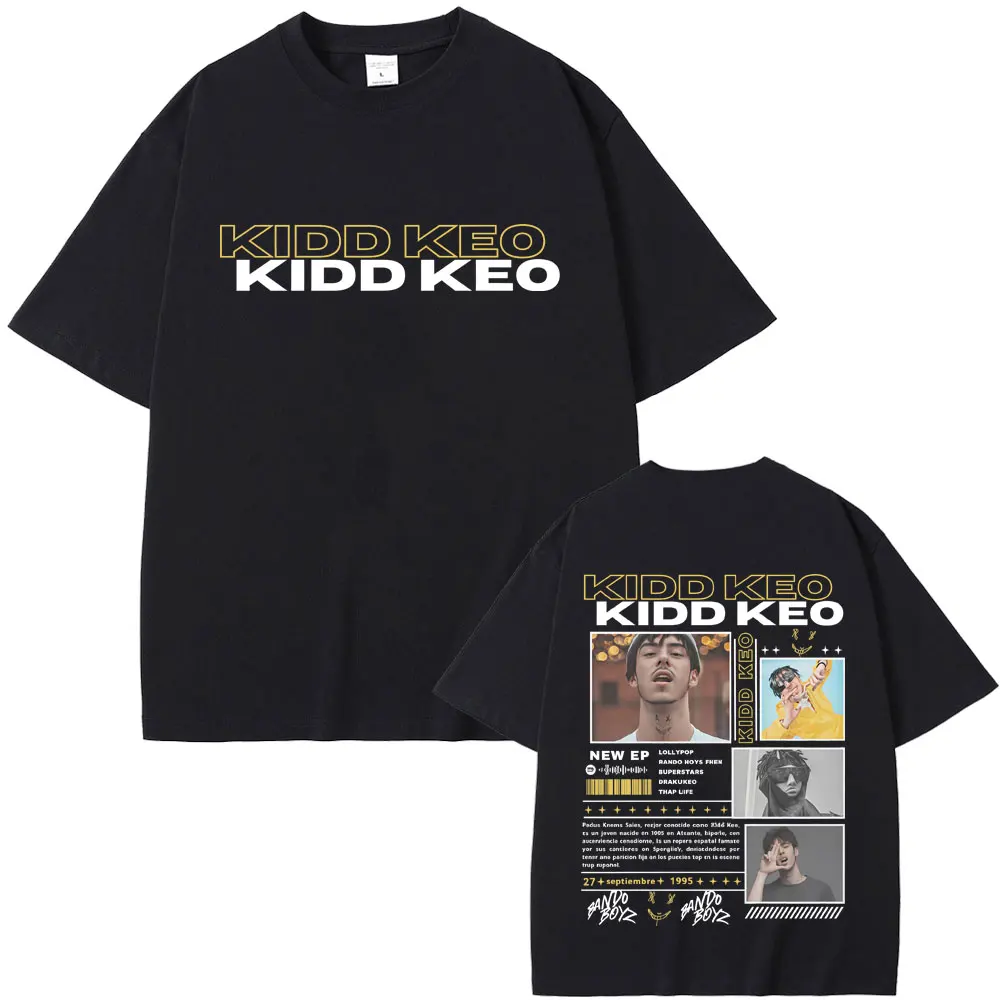 

Rapper Kidd Keo Bando Boyz 2025 Tour T-shirts Men Women Hip Hop Vintage Oversized Short Sleeve T-shirt Casual Cotton T Shirts
