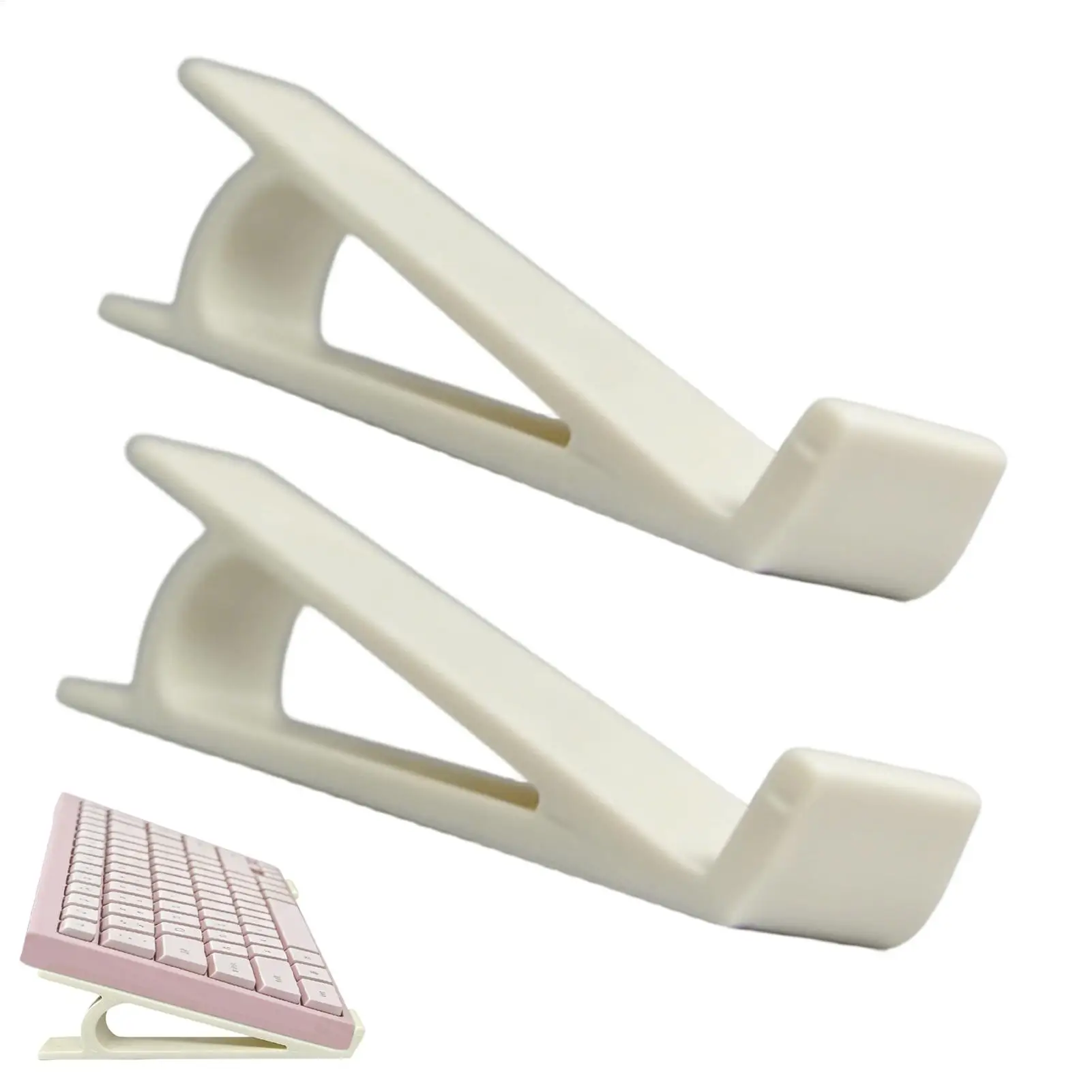 

Keyboard Lift 2 Pieces Portable Comfortable Tilt Computer Stand Keyboard Lifter For Desk For Student Teacher Women Men Daily