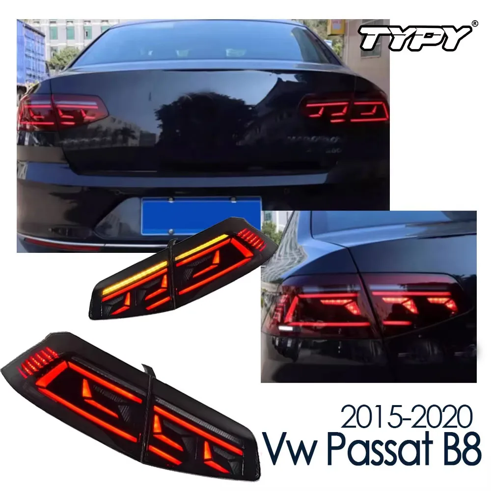 

Стайлинг автомобиля задние фонари для Volkswagen Passat B8 2015-2020 светодиодные автомобильные задние фонари дневные ходовые огни динамические указатели поворота