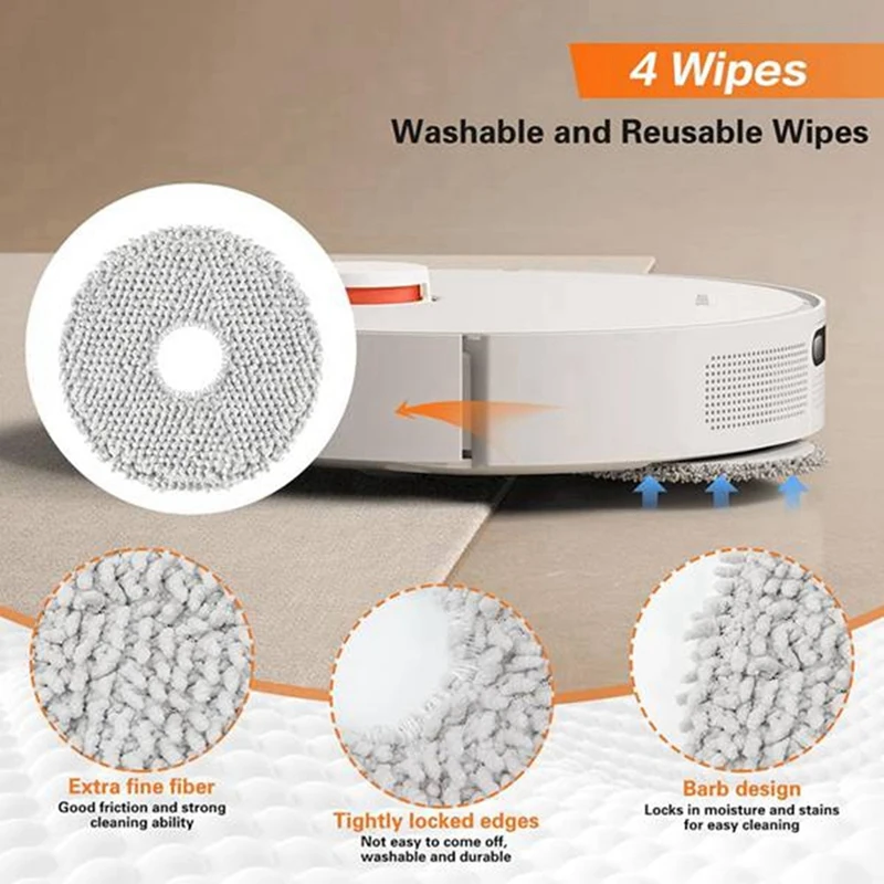 21 Pcs For Xiaomi X20+/X10+ / X20 Plus/X10 Plus Vacuum Cleaner Accessories Main Side Brush Mop Filter