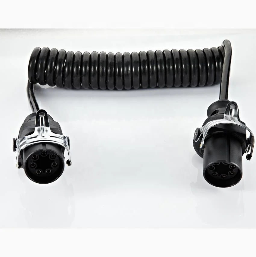 24V EBS ABS 7-Pin Trailer Plug Kit Extension Cable for Car Boat Caravan