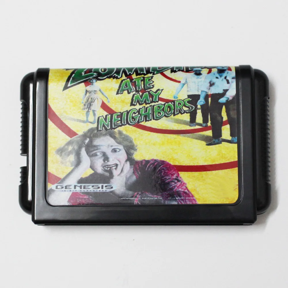 Zombie Ate My Neighbors Tarjeta de juego MD de 16 bits para consolas Sega MegaDrive Genesis de 16 bits