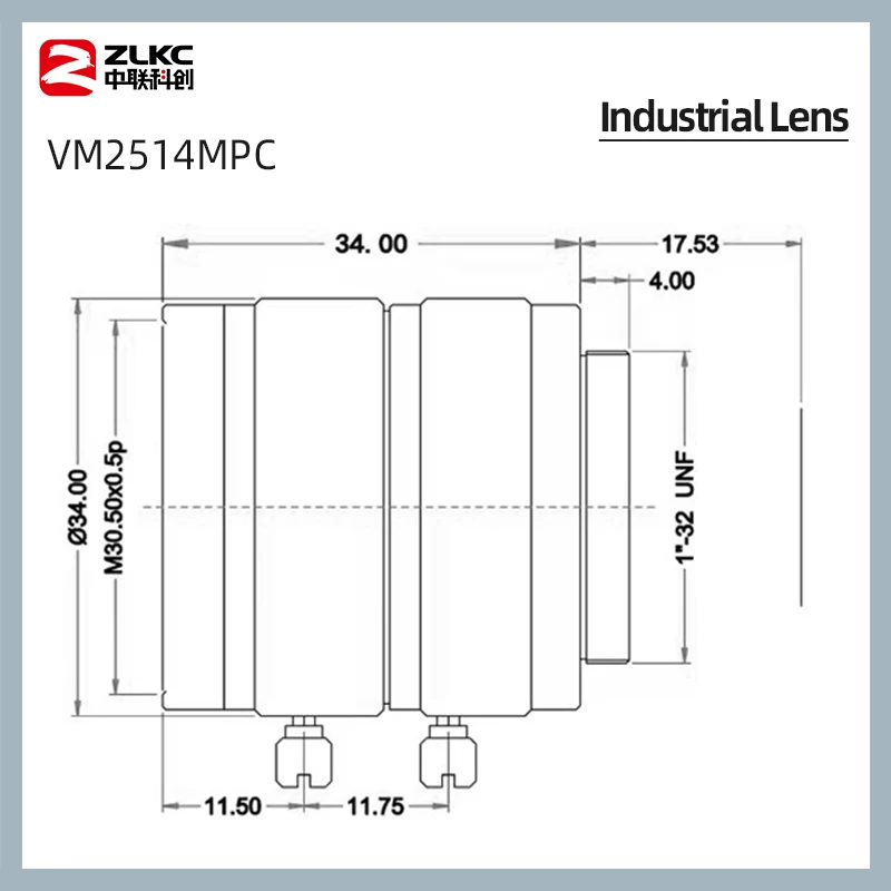 C Gắn Ống Kính 25Mm Độ Biến Dạng Thấp Ống Kính Camera Quan Sát 5MP HD F1.4 5Megapixel Thị Giác Máy Bằng Tay Hoa Tán FA ống Kính Cho Công Nghiệp Camera