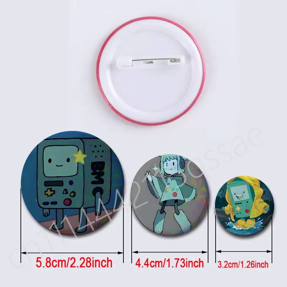 Car Dial Light Disk-BMO 25/32/44/58/75mm Round Cosplay Pin Bag Decor Fans Collect Friends Gifts Brooch Souvenir