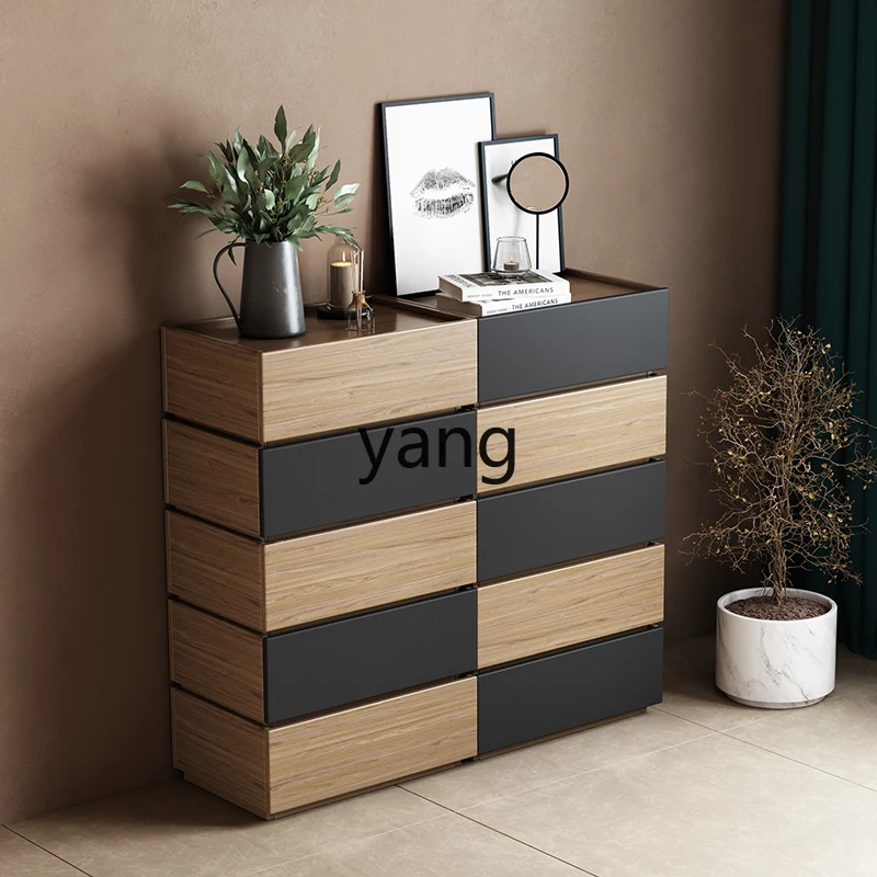 Yjq modern simple combination Rubik's cube living room storage bedroom three four five chest side cabinet