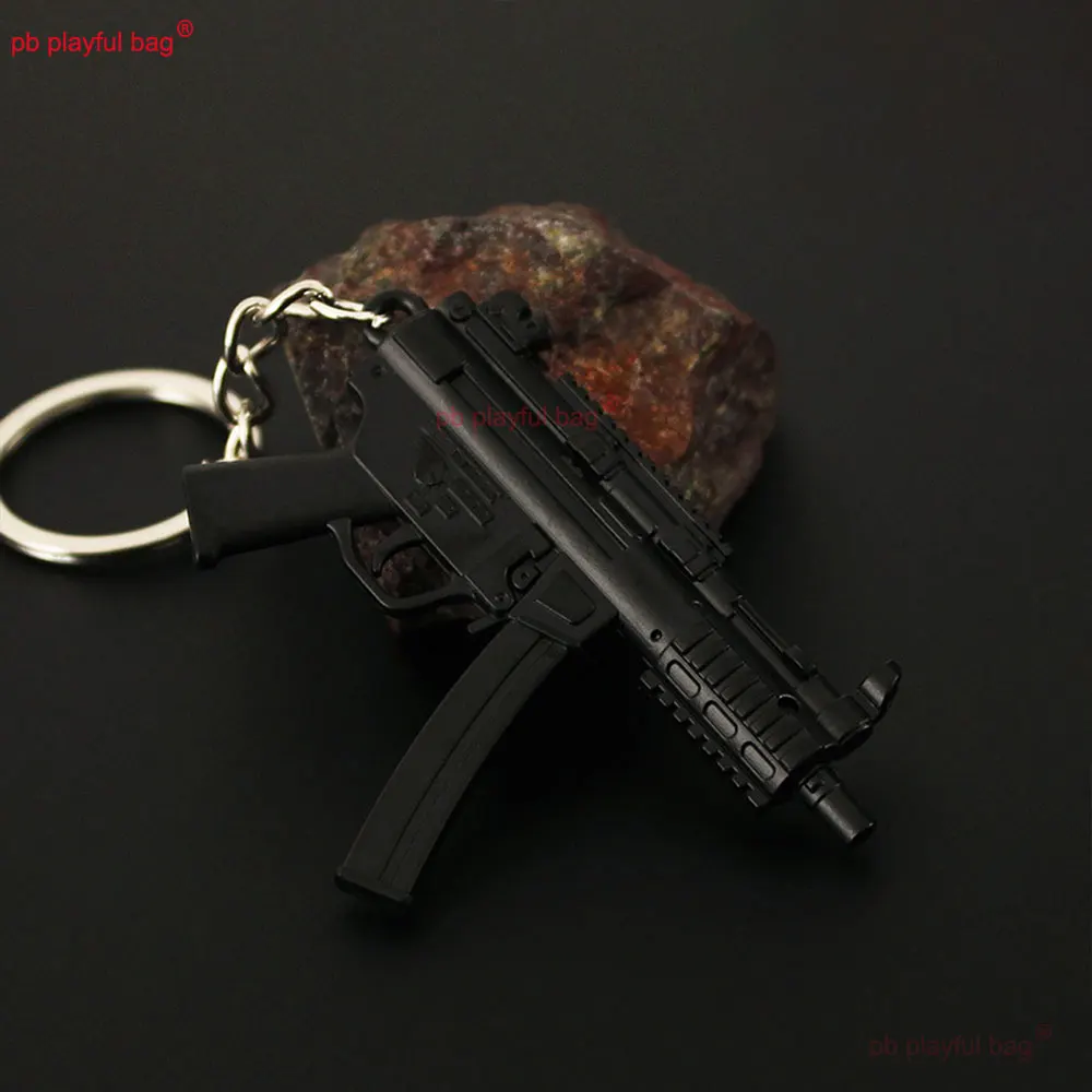 Mini modello di arma pendente G36C MP5K modello di pistola portachiavi decorazione in metallo pendente CS gioco collezione giocattolo regalo di Natale per bambini ZG392
