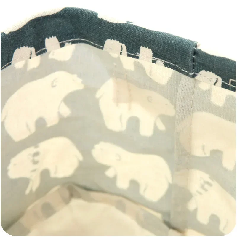 Beauty Case Cute Cotton Linen Baby Clothing Toys Storage Organizer Box Makeup Case Holder Office Desk Organizer for Cosmetics
