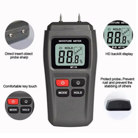 A03F-MT-15 Digital Wood Moisture Meter Humidity Tester Hygrometer Timber Damp Detector Tree Grey Wood