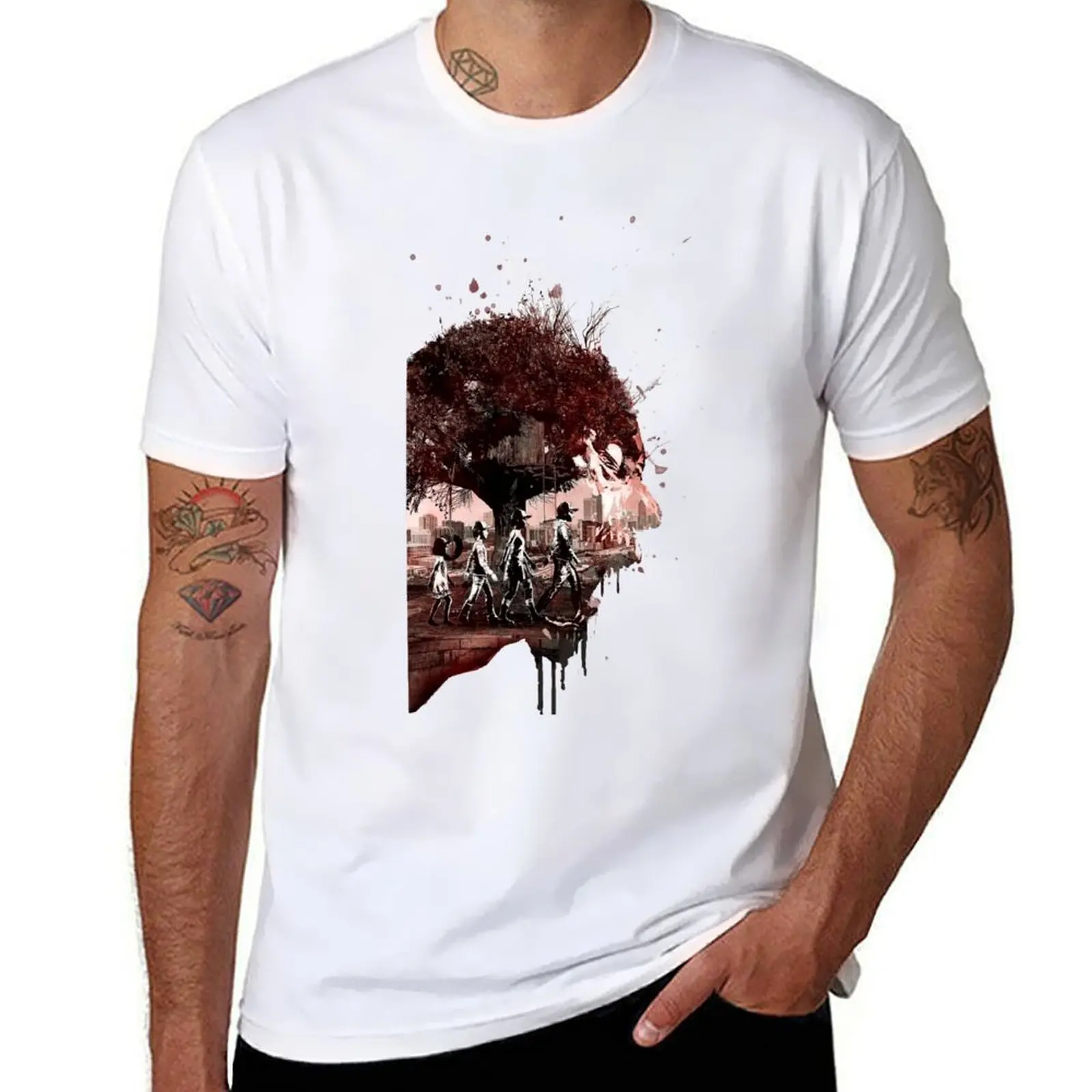 

The Walking Dead Clementine T-Shirt cotton t shirts man 100% t shirts for man pack cotton T-Shirt