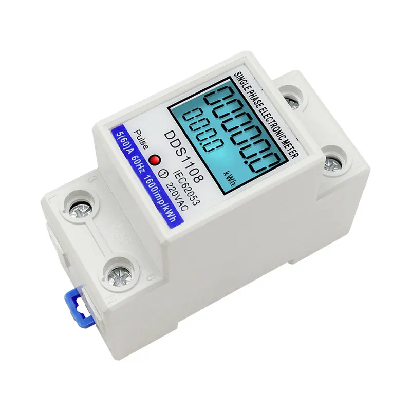 Multimeter Digital Electric Energy Power Meter With Or Without Backlight KWH V A W  Single Phase Wattmeter AC 230V 50/60Hz