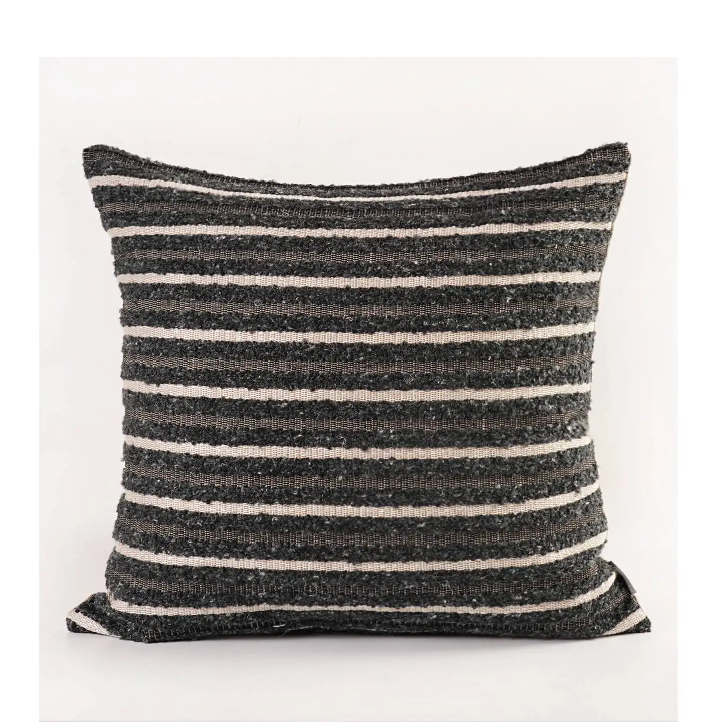 

Чехол для подушки из смеси льна, квадратный декоративный чехол для подушки в стиле бохо, коричневый, бежевый, середины века, наволочка для отеля, Airbnb No Inse