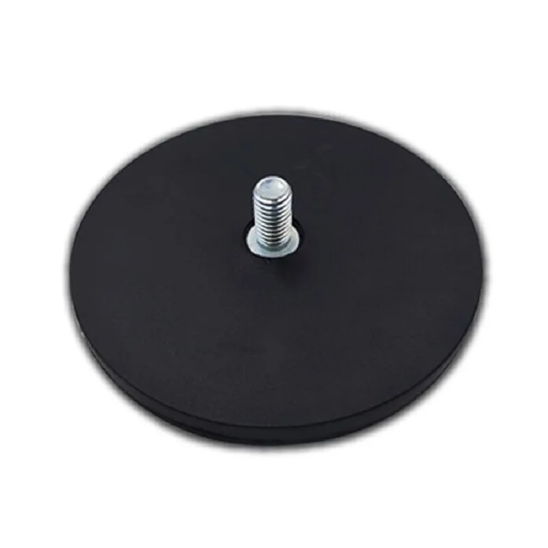 1PC D66mm/D43mm Magnet Base Rubber Covered NdfeB Holder Magnetic Mounting 1/4 3/8 M8/M6 Screw for SLR Camera LED Lighting Tools