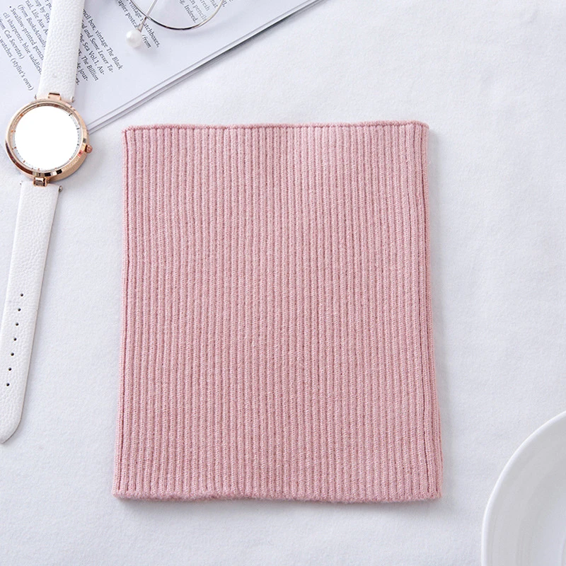 Female Knit Woolen Pulloves False Collar Warm Scarve Unisex Winter Thicken Elastic Windproof Cycling Neck Guard Scarf
