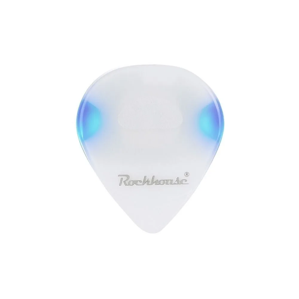 ABS Glowing Acoustic Guitar Picks 4.1*4.1cm Multicolors Touch Luminous Electric Guitar Bass with LED Light