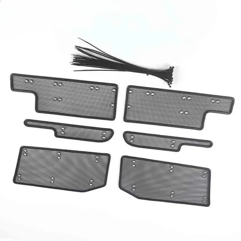 For Toyota Alphard AH30 2019 2020 2021 Car Accessory Front Grille Insert Net Anti-insect Dust Garbage Proof Stainless Cover